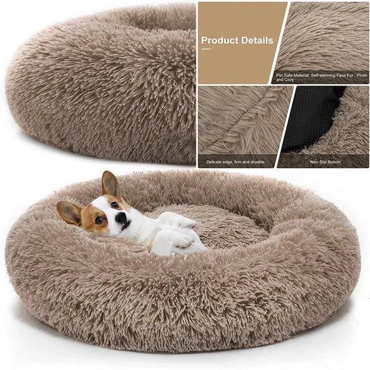 Cama para Cachorro Extra Confortável - Tons Neutros